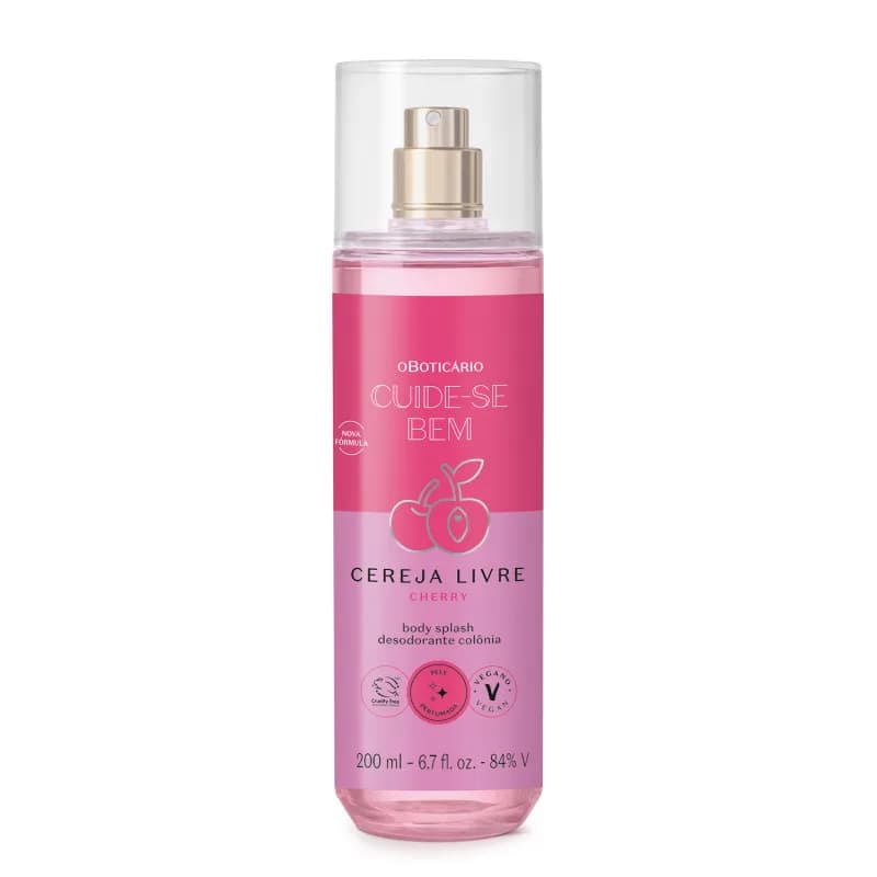 Body Splash Cuide-se Bem Cereja Livre 200ml O Boticário