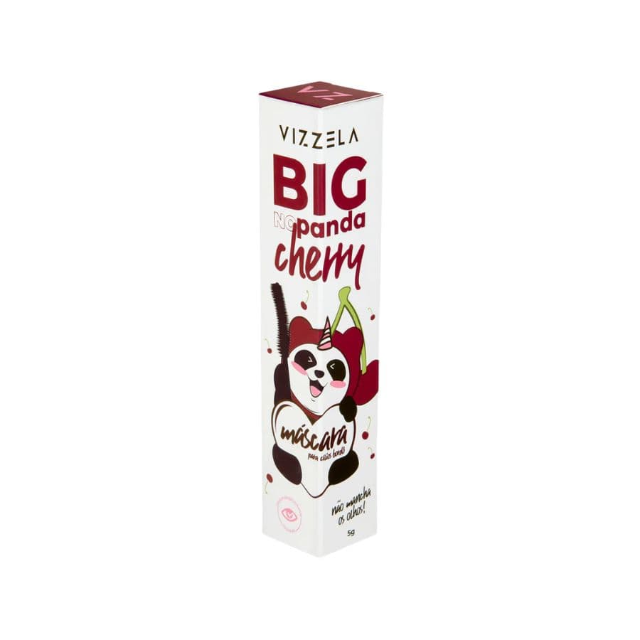 Máscara para Cílios Big No Panda Cherry Bordô 5g Vizzela