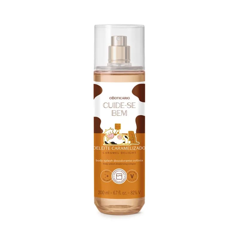 Body Splash Cuide-se Bem Deleite Caramelizado 200ml O Boticário