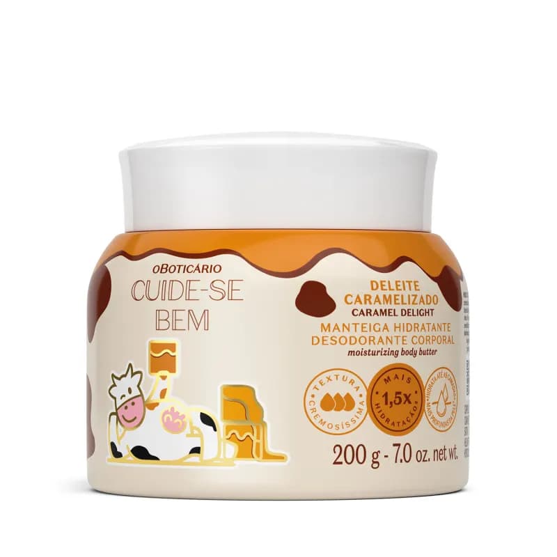 Manteiga Hidratante Corporal Cuide-Se Bem Deleite Caramelizado 200g O Boticário