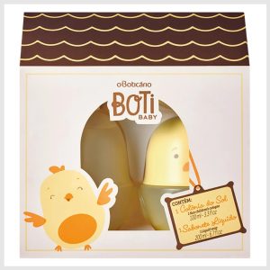 Kit Presente Boti Baby Sol: 01 Colônia 100ml + 01 Sabonete Líquido Corpo e Cabelo 200ml