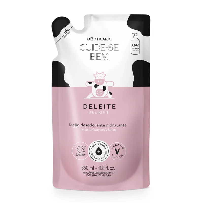 Refil Loção Hidratante Cuide-se Bem Deleite 350ml O Boticário