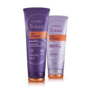 Combo Siàge Liso Intenso Eudora: Shampoo 250ml + Condicionador 200ml