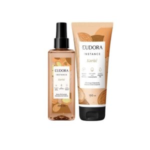 Kit Instance Karité Eudora Spray Perfumado Desodorante Colônia + Manteiga Hidratante