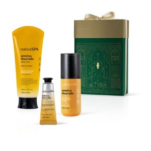 Kit Nativa Spa Ameixa Dourada Presente Natal 2024 O Boticário