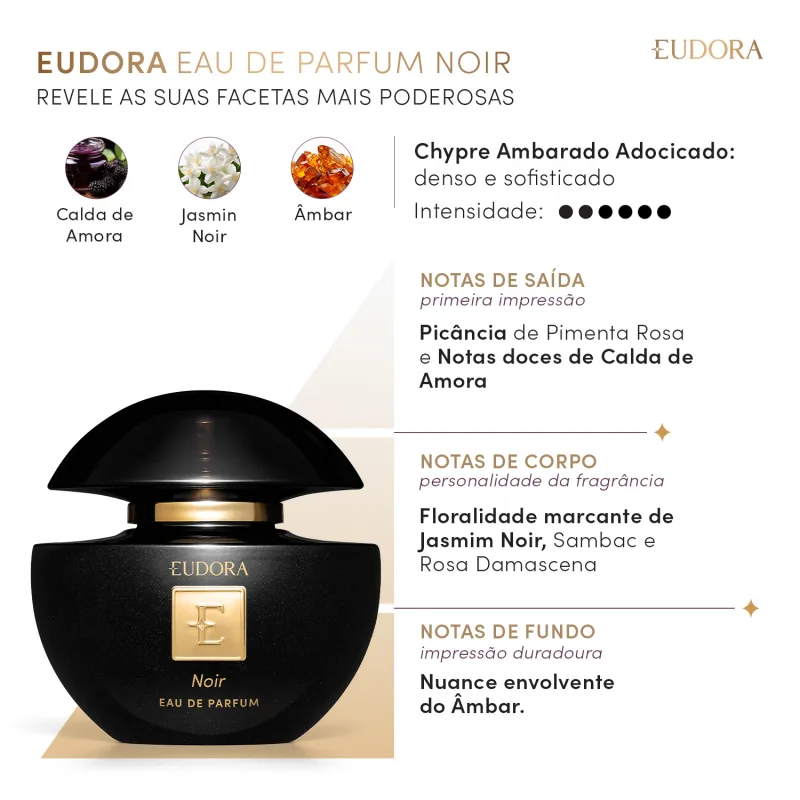 Eudora Noir Eau de Parfum 75ml - Imagem 2