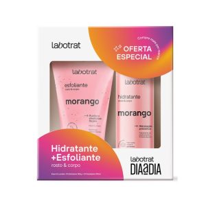 Kit Esfoliante + Hidratante Morango Labotrat Dia a Dia