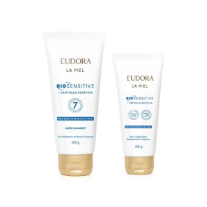 Combo La Piel BiosensitiveEudora: Gel Hidratante de Banho + Balm Tripla Ação Desodorante Corporal Centella Asiática 100g