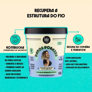 Máscara de Reparação Danos Vorazes 450g Lola
