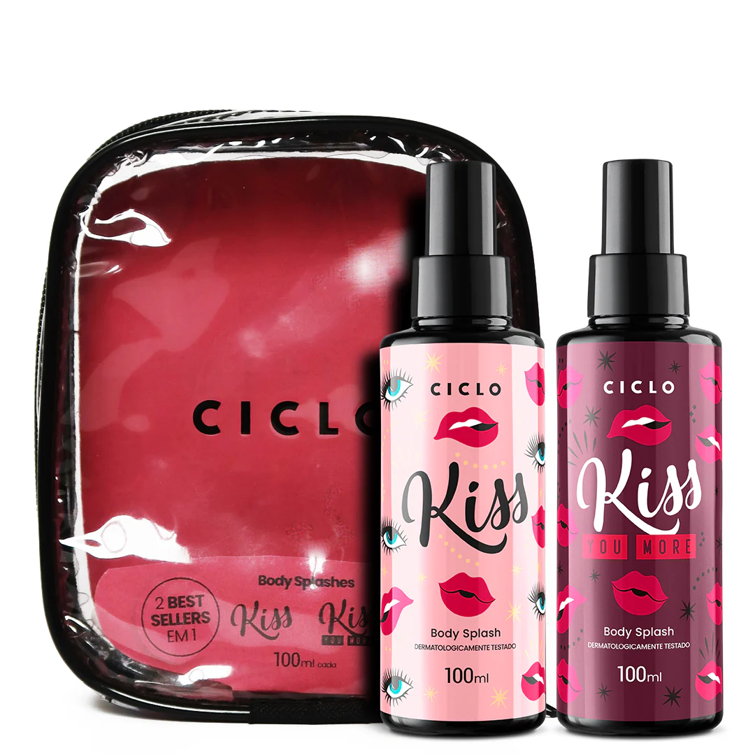 Estojo Body Splash Kiss 100ml + Kiss You More 100ml Ciclo